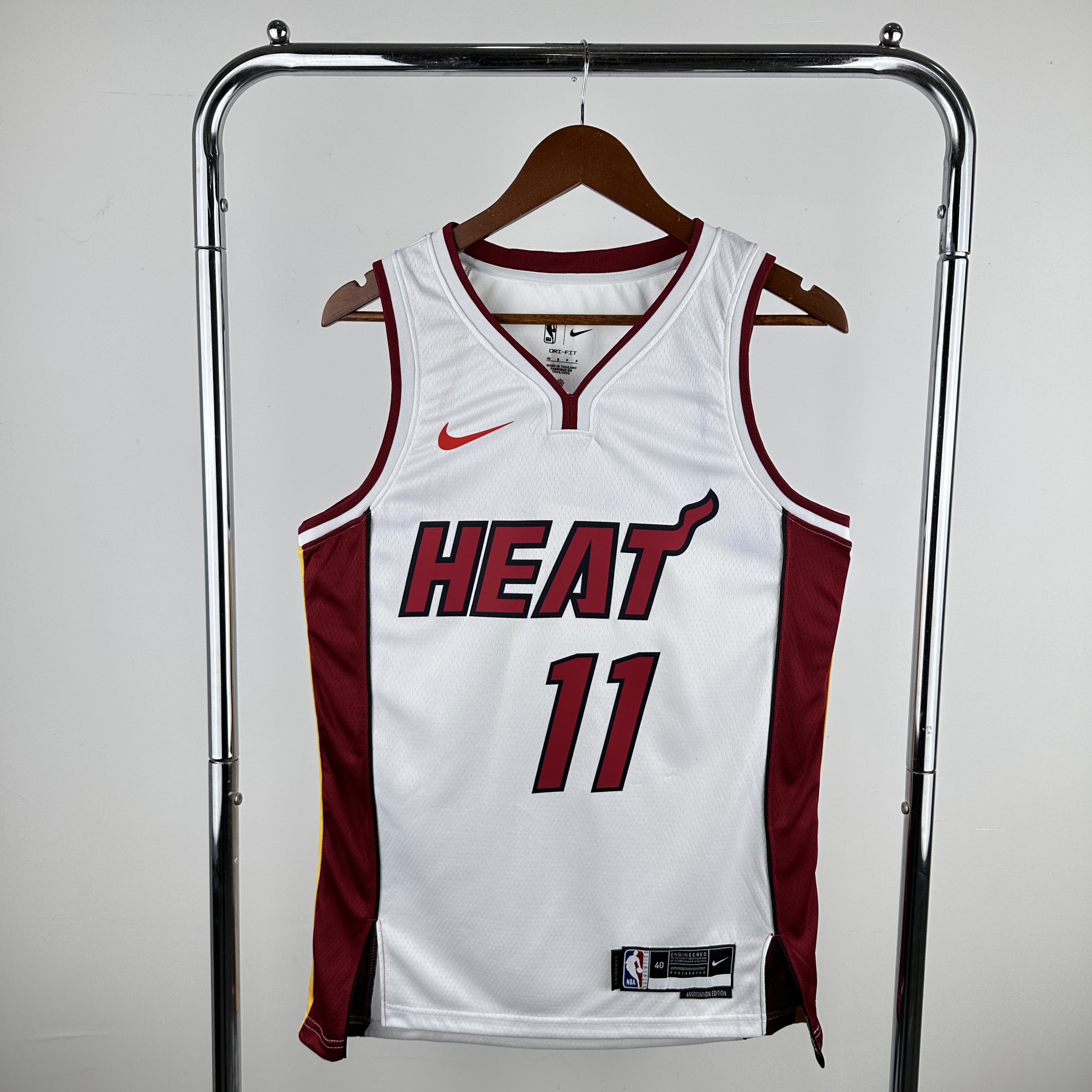 Men Miami Heat #11 Jaquez jr White Nike 2024 NBA Jersey->youth nba jersey->Youth Jersey